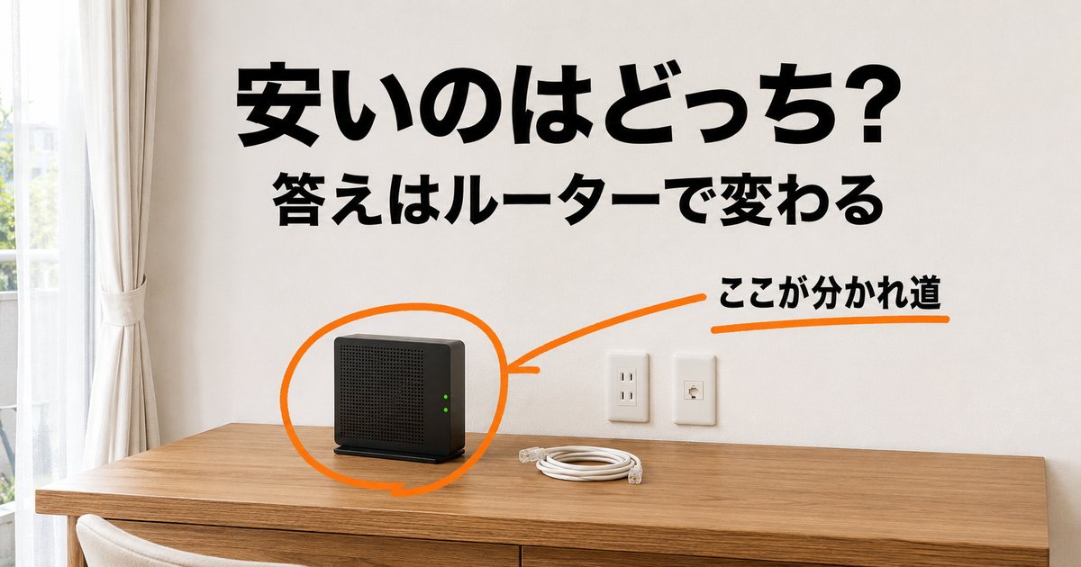 【比較】おてがる光ととくとくBB光の違いは8つ！どっちを選ぶかは条件で変わる