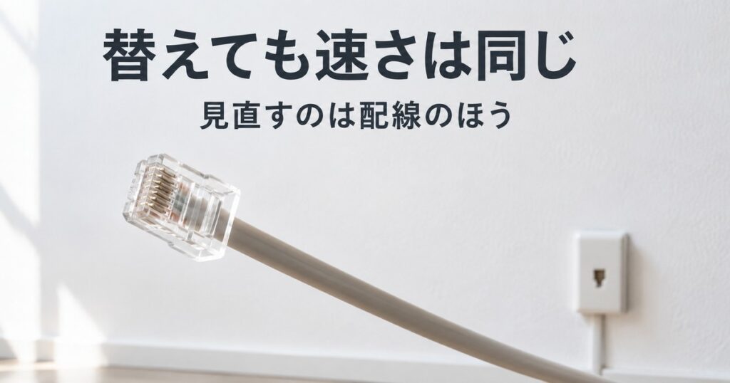 VH100-4ENの電話線と壁の差込口