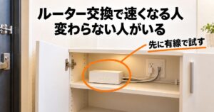 ルーター交換で速くなる人と変わらない人がいる